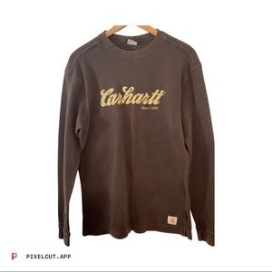 Carhartt Men’s Long Sleeve Shirt Size M Thick Material. 100% Cotton